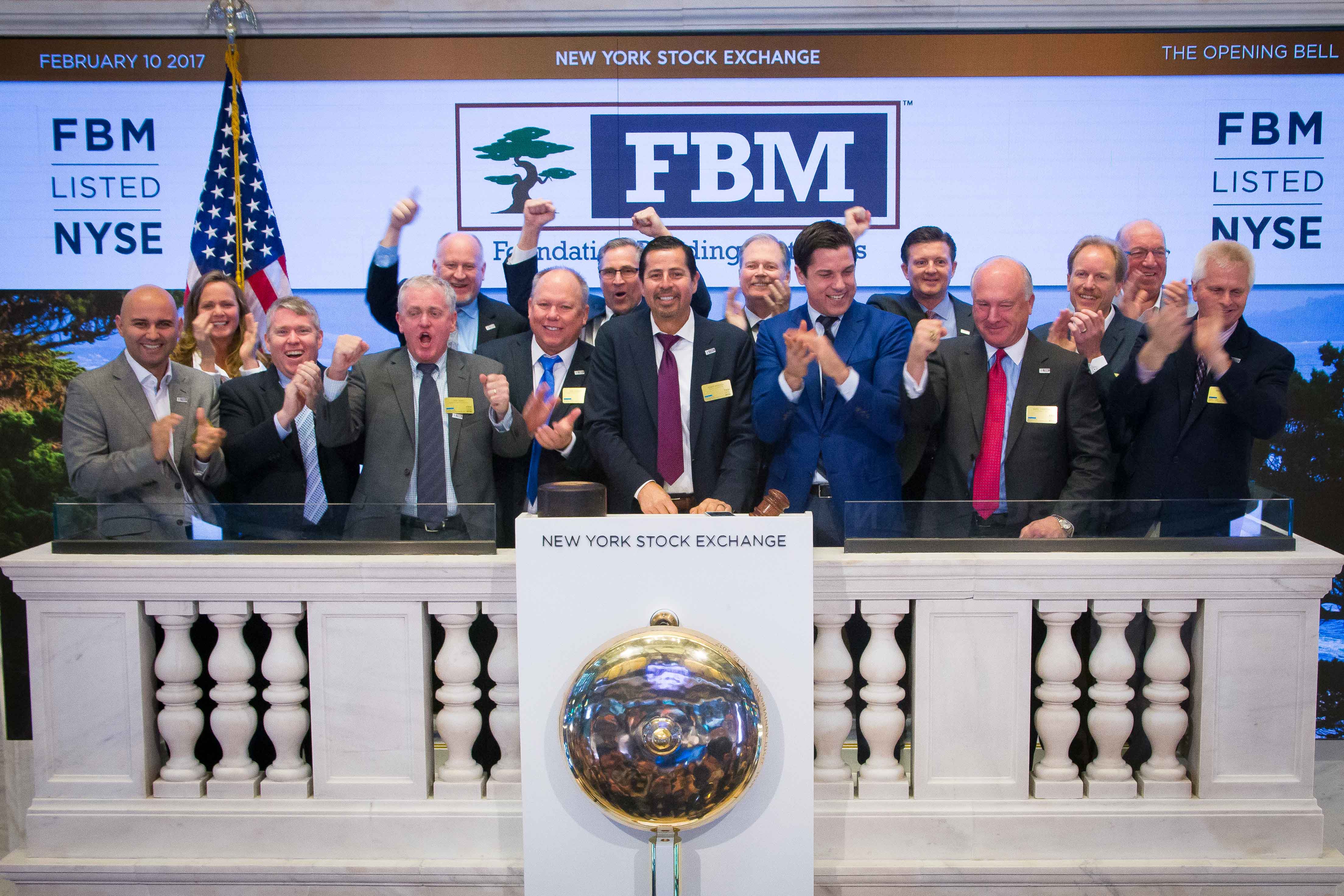 Foundation Building Materials Listed on the New York Stock Exchange, February 10, 2017